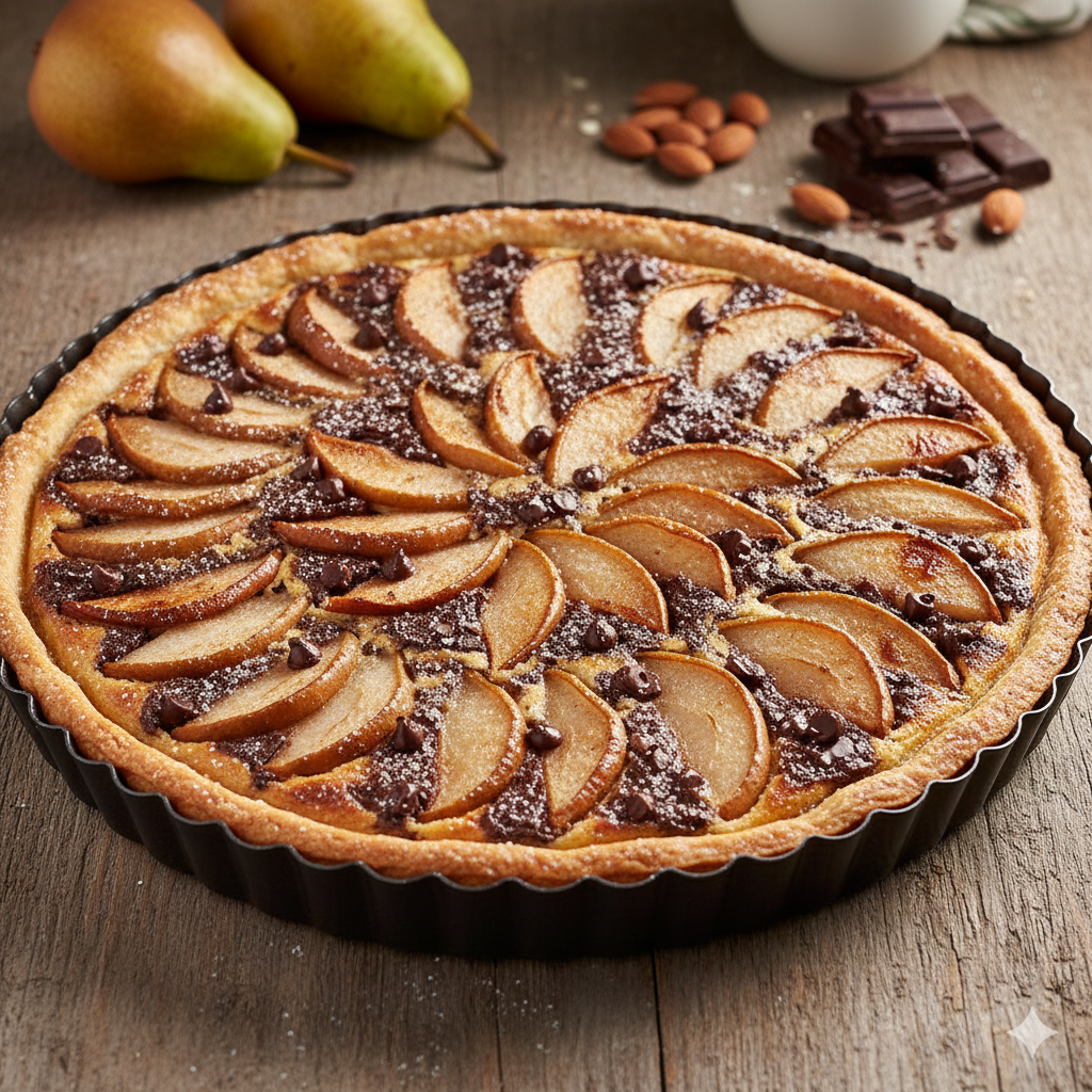 tarte poire chocolat cyril lignac