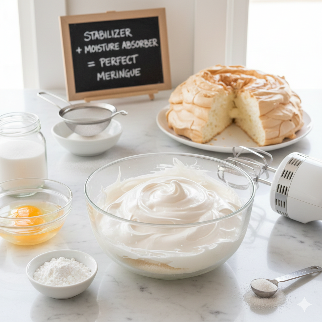 pourquoi mettre de la maïzena dans la meringue
