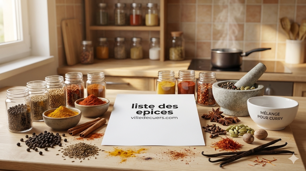 liste des epices villedecuers.com