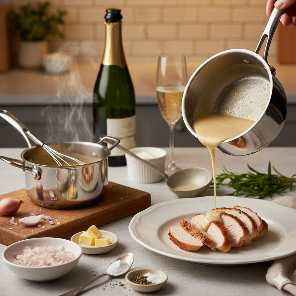 sauce au champagne