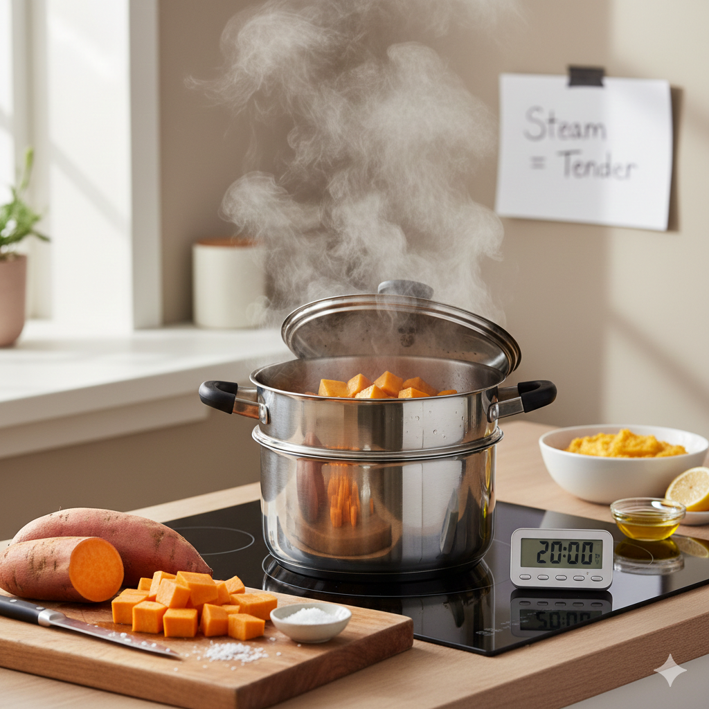 cuisson patate douce vapeur